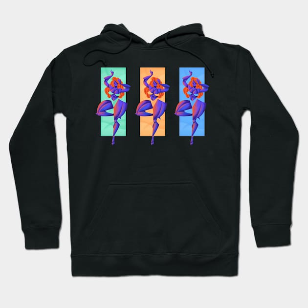 Passion Dance Trio Hoodie by Tosik-Art